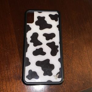 Wildflower Iphone Xs Max case, cow print